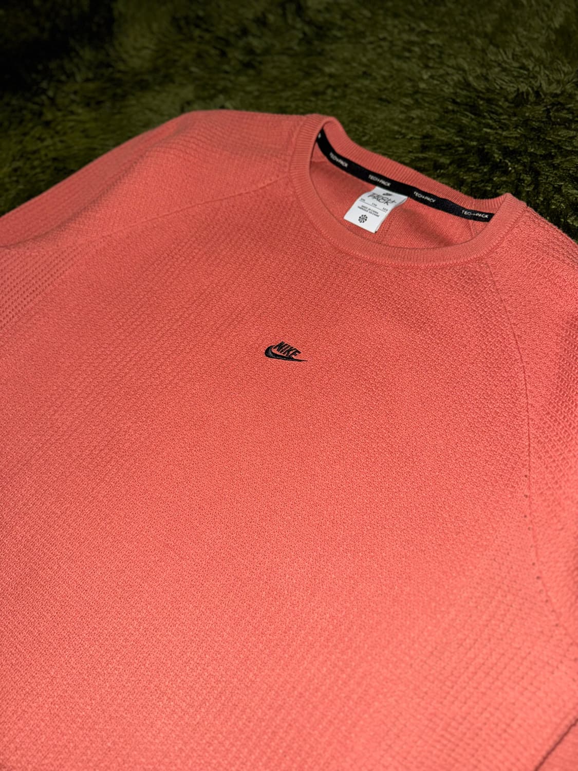 [XXL] 나이키 테크팩 클럽 로고 와플 니트 코랄 상품이미지2