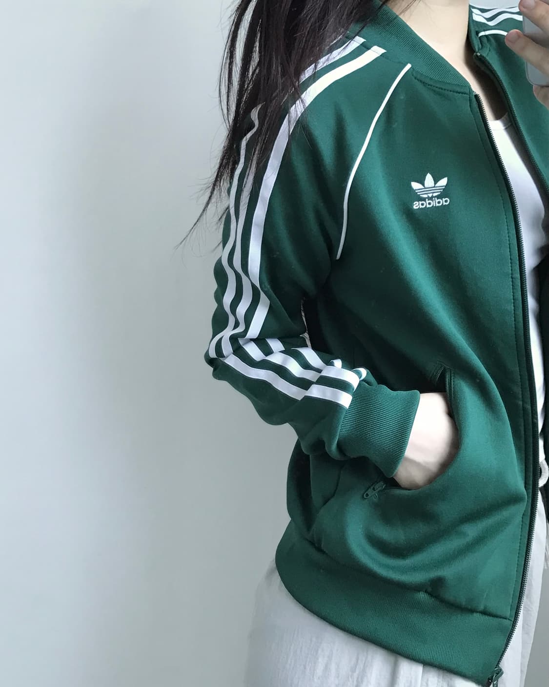 Adidas 아디다스 딥그린 슈퍼스타 트랙탑 상품이미지2