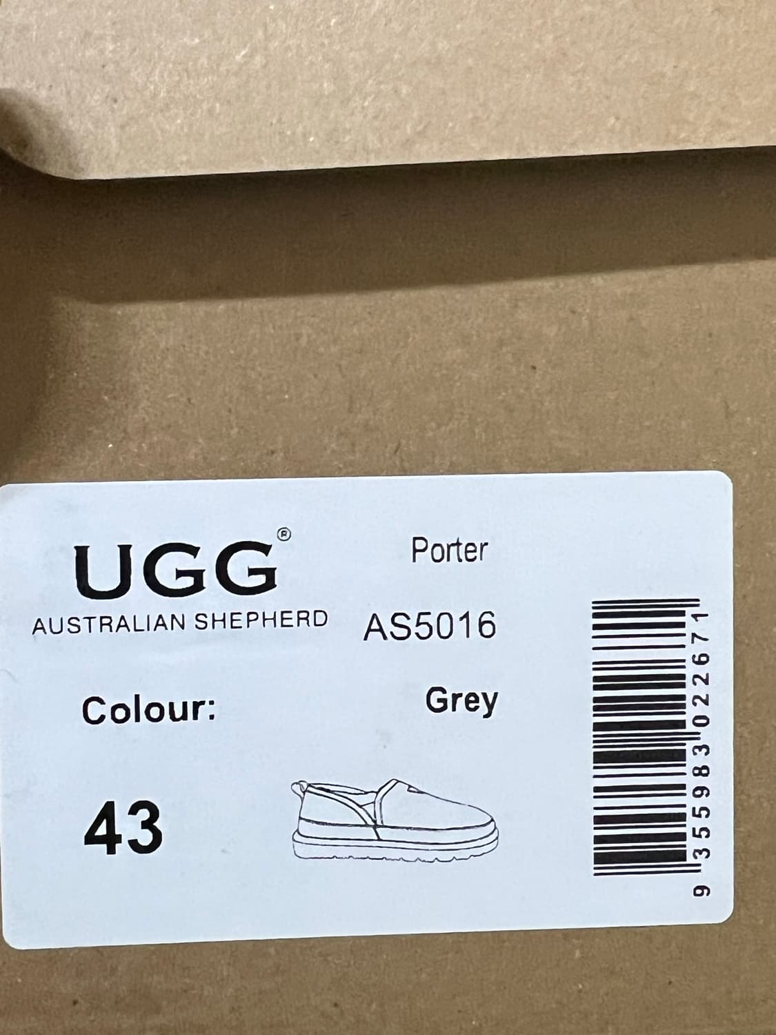 주우재 어그 슬립온 43사이즈 새상품 상품이미지5