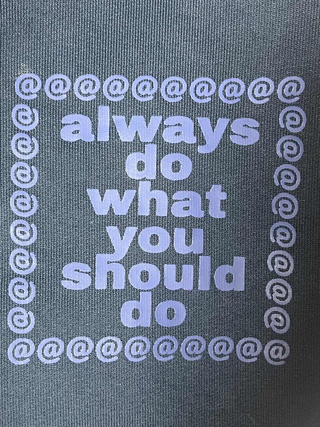 Always Do What should Do 후드티 네이비 상품이미지2