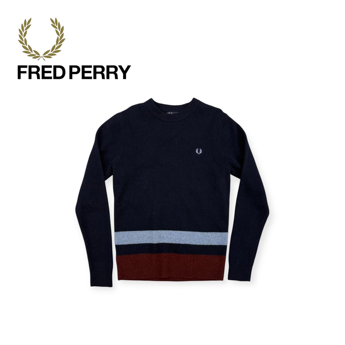 프레드페리 램스울 니트 롱슬리브  상품이미지1