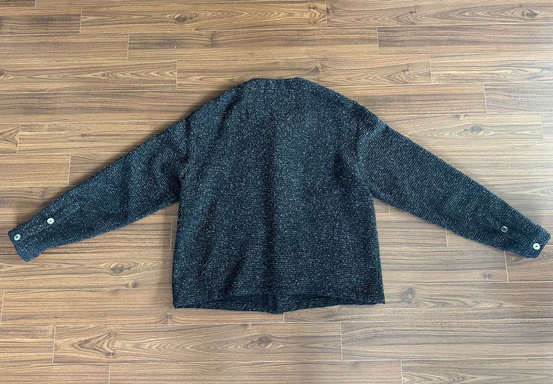 크러쉬어게인 트위드 가디건 멀티블랙 L 상품이미지4