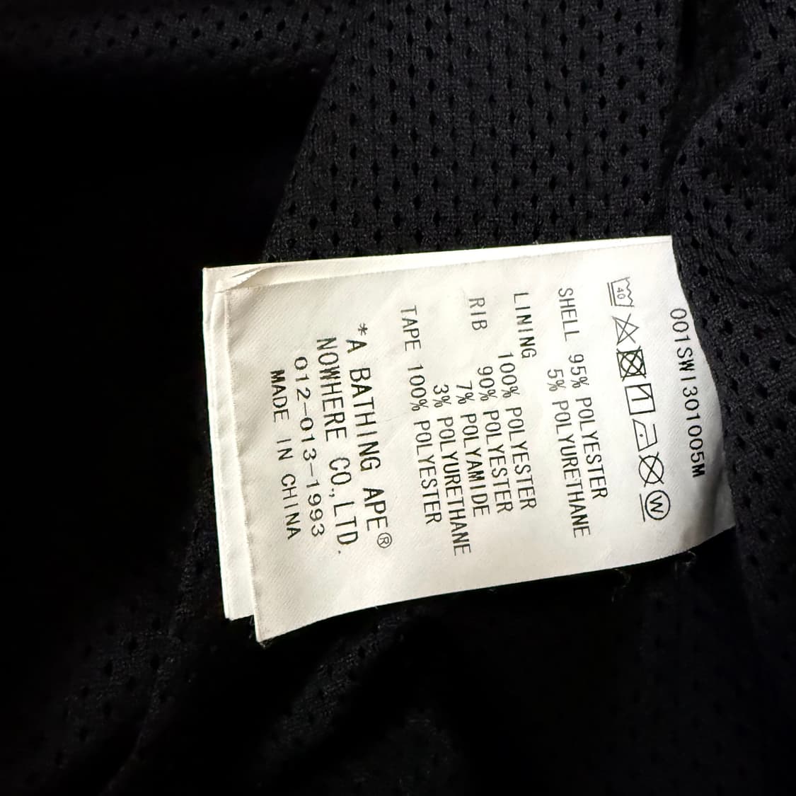 [BAPE] 베이프 로고 져지 블랙 (M / 상태 S급) 상품이미지6