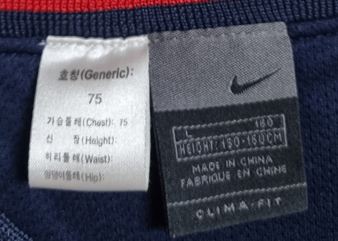 실측 S ) 나이키 빈티지 네이비 브이넥 웜업 바람막이 상품이미지3