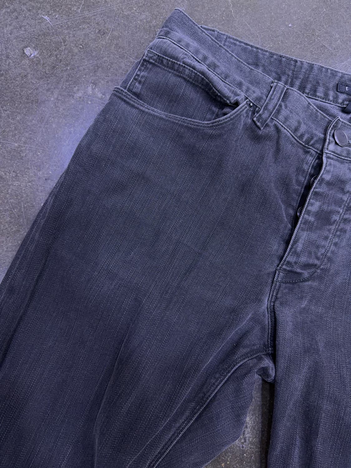 띠어리 라피 슬림핏 그레이 빈티지 워싱 데님팬츠 30 상품이미지4