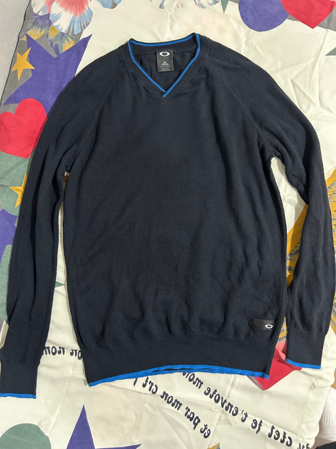 Oakley 남성 V넥니트블랙S 상품이미지2