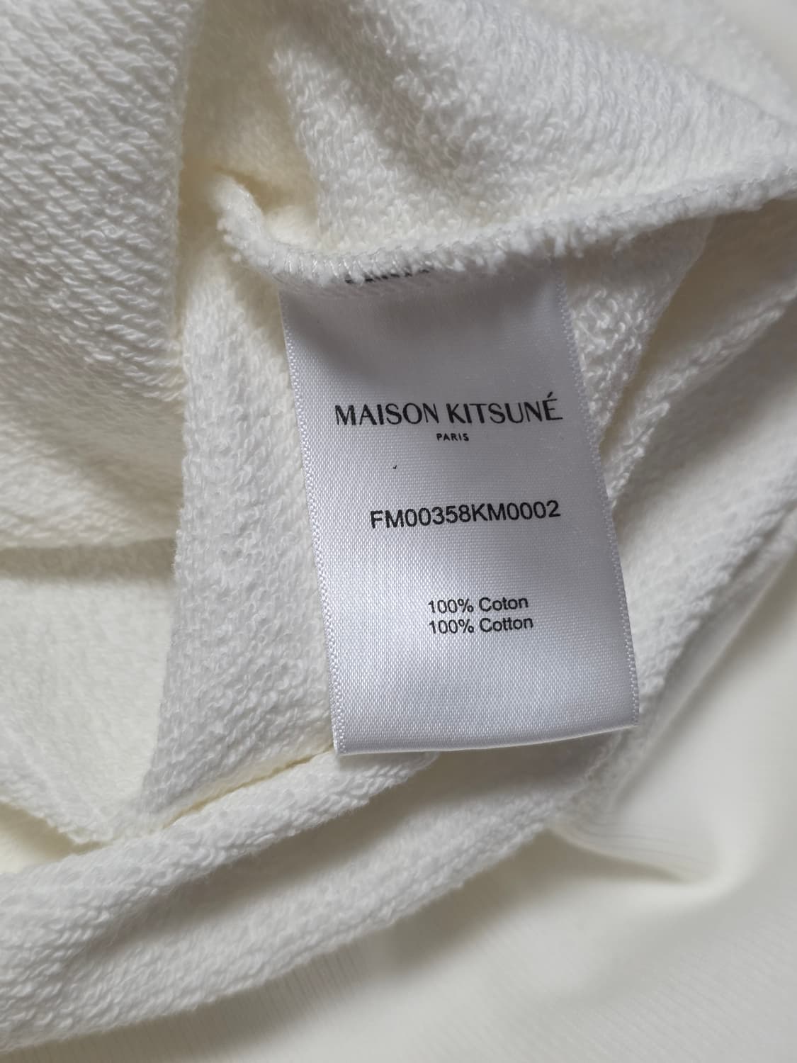 L) 메종키츠네 더블 헤드 패치 맨투맨 상품이미지4