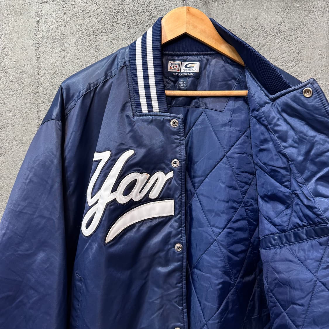 90s 쿠퍼스타운 컬렉션 G3 뉴욕 양키즈 베이스볼 점퍼 (XL) 상품이미지4