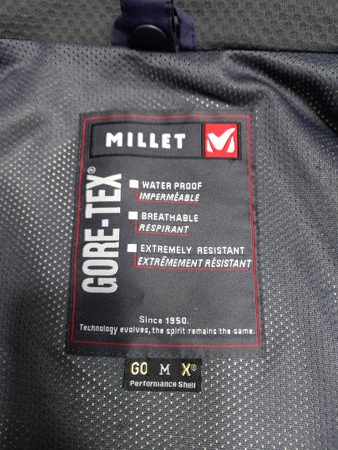 M95 MILLET Kor GORE-TEX 바람막이 네이비 M-12 상품이미지5