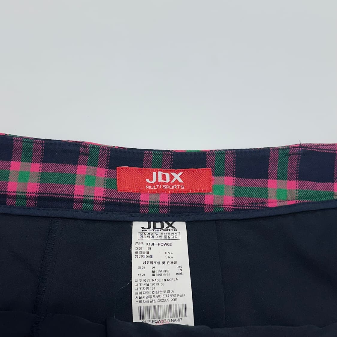 JDX 체크 골프치마 상품이미지6