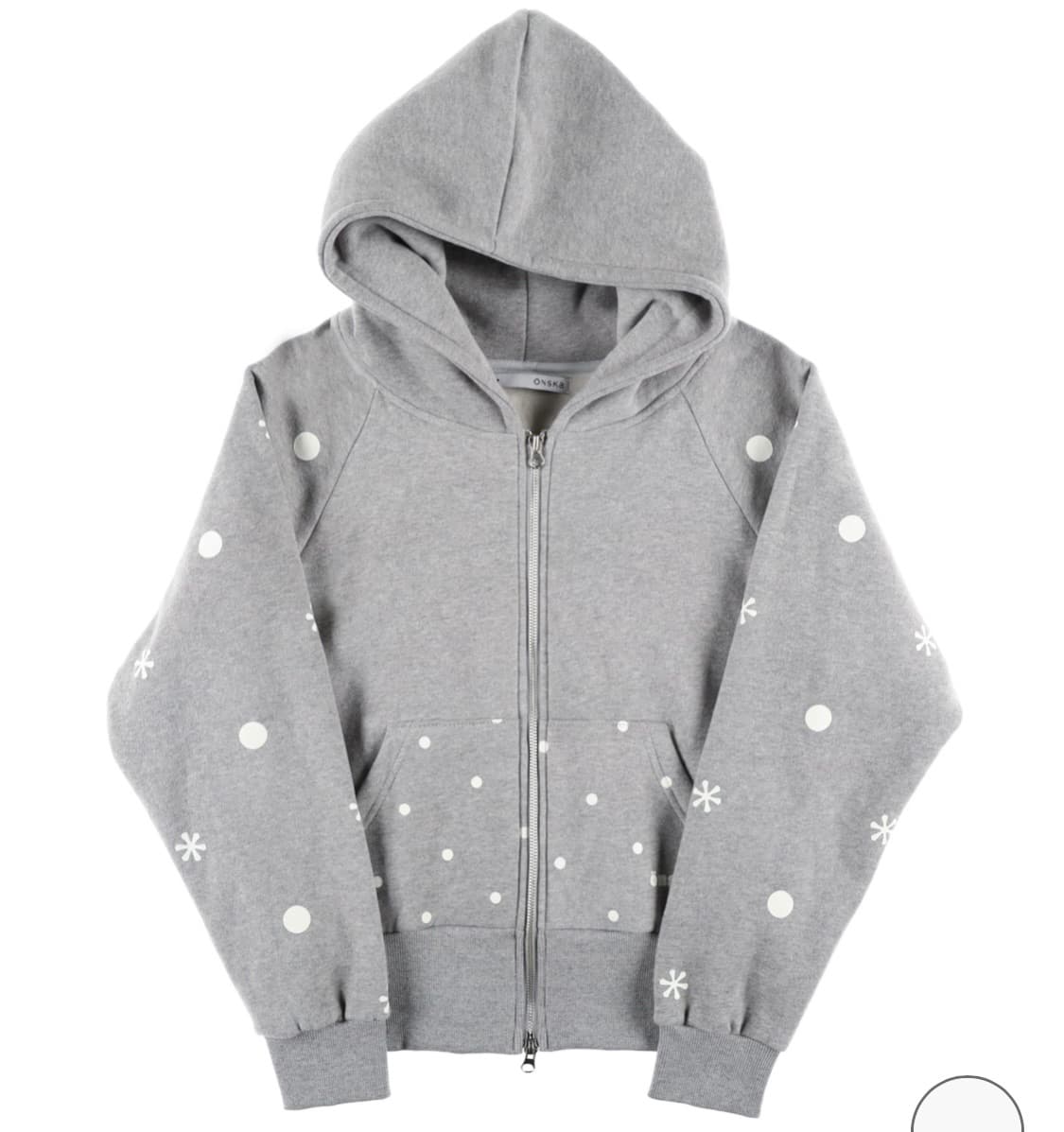 온스카 onska SNOWLIT HOODIE ZIP-UP 멜란지 상품이미지2
