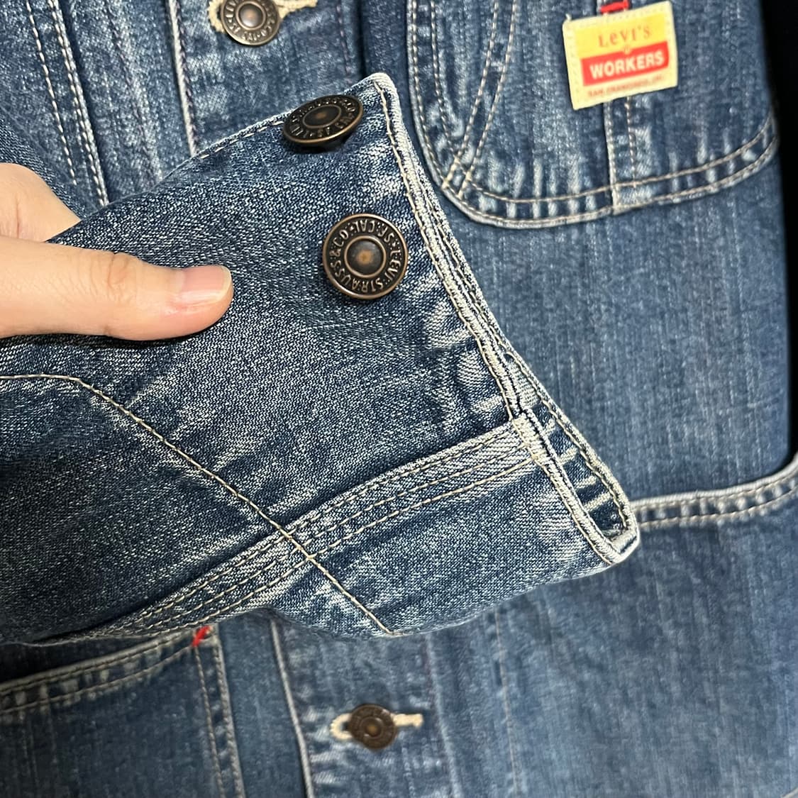 리바이스 데님 오리지널 빈티지 자켓 38 상품이미지4