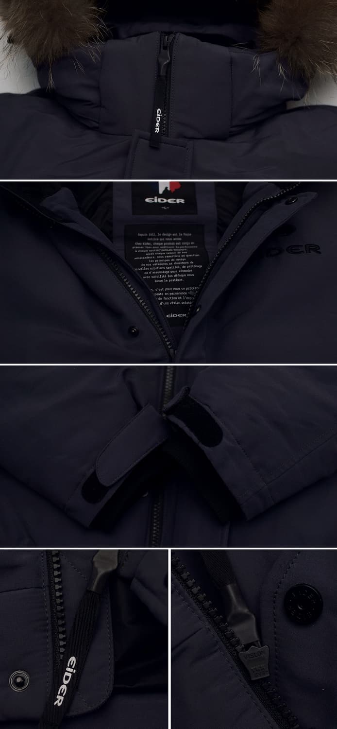 신품급) 아이더 스투키 헤비 구스다운 봄버 숏패딩 자켓 (L/100+) 상품이미지9