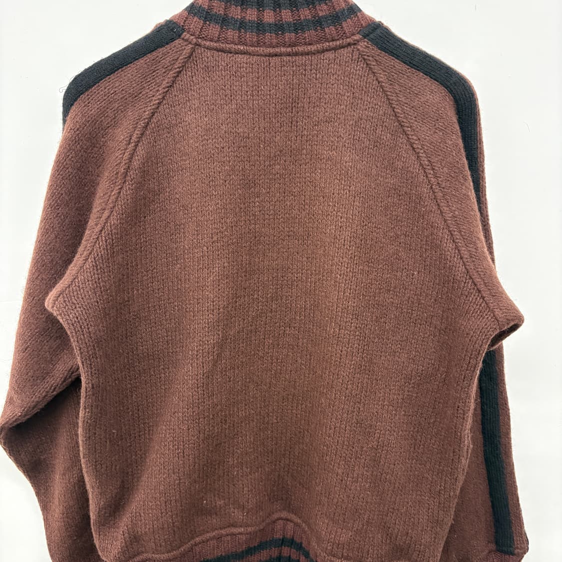 Norwich 니트 야구 점퍼 브라운 남L 상품이미지7