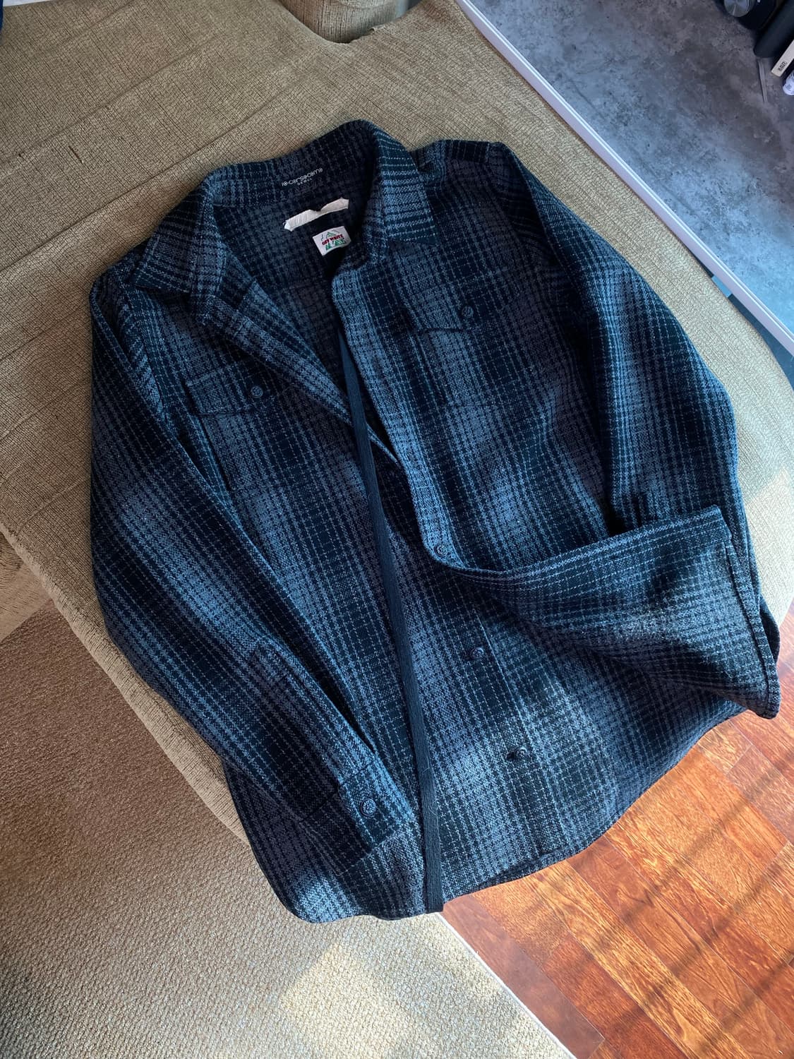 오프화이트 플란넬 타탄 버질아블로 자켓 (L / 105사이즈) 상품이미지7