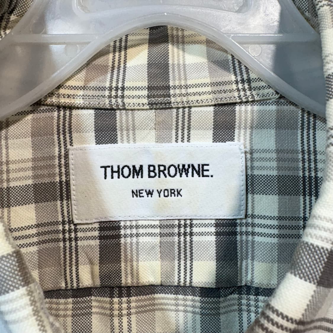 [4] THOM BROWN 톰브라운 체크 셔츠 상품이미지6