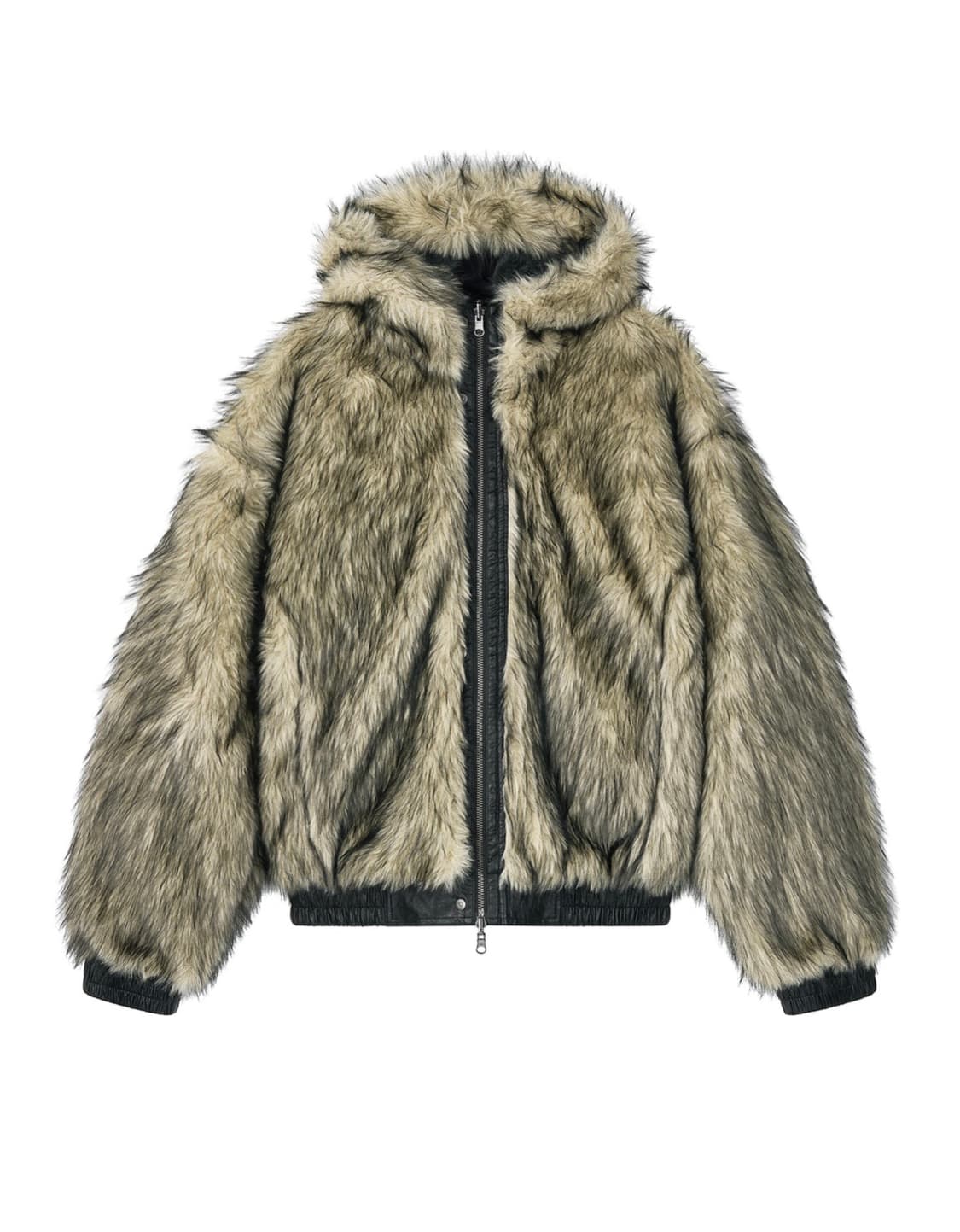 샌드릭 리버시블 퍼자켓 라이트옐로우 상품이미지3