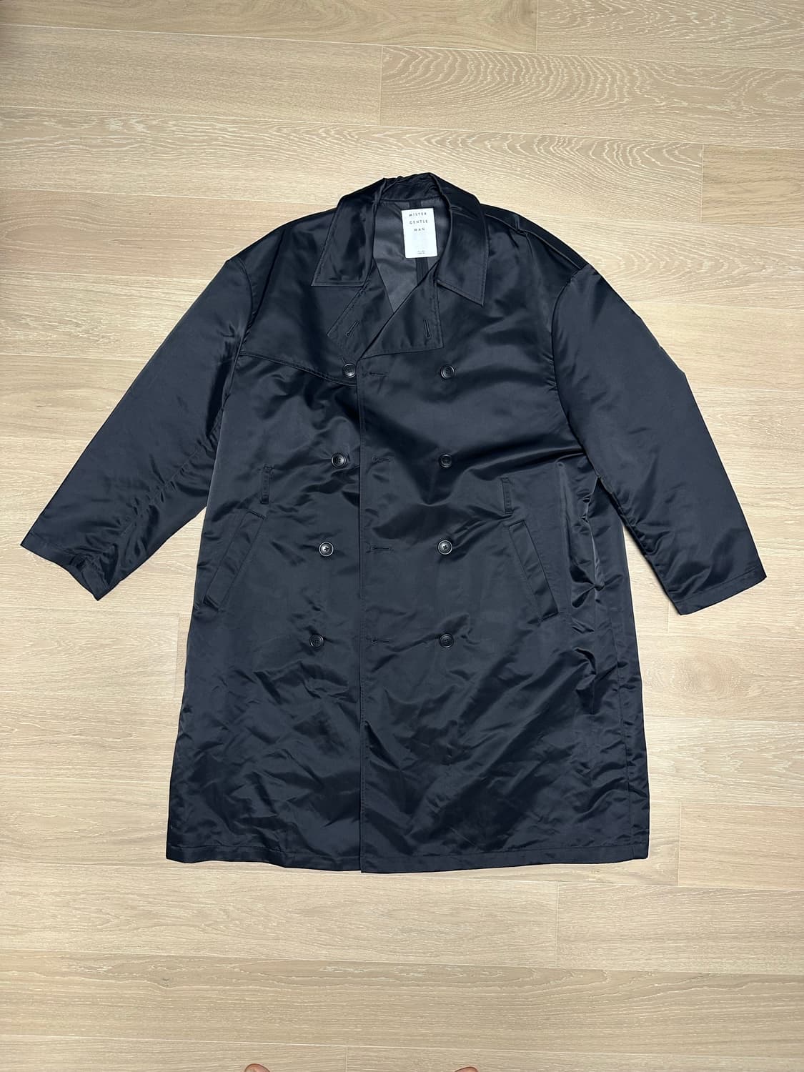 미스터 젠틀맨 블랙 트렌치 코트 XL  상품이미지1