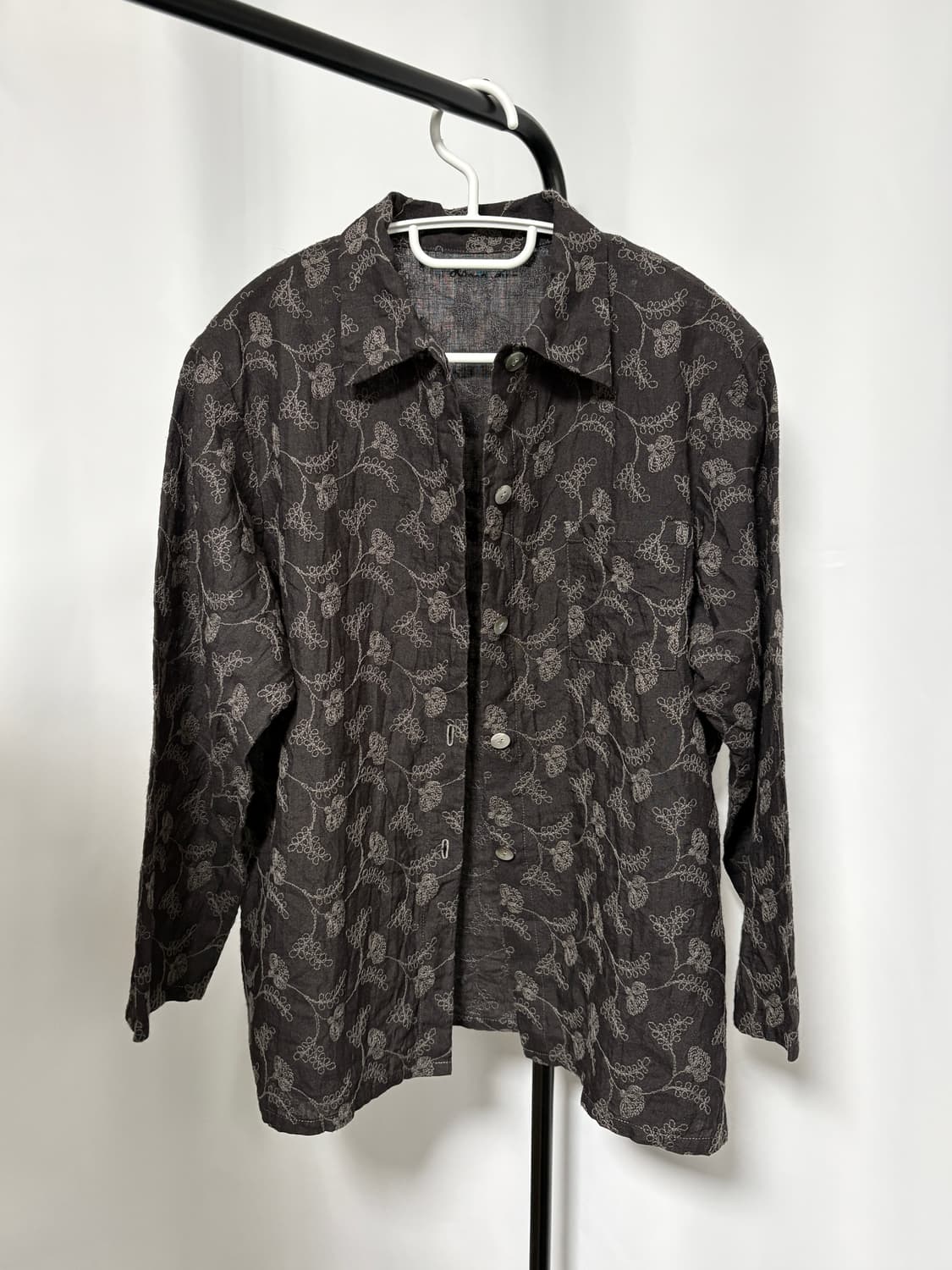 플라워 자수 셔츠 상품이미지2