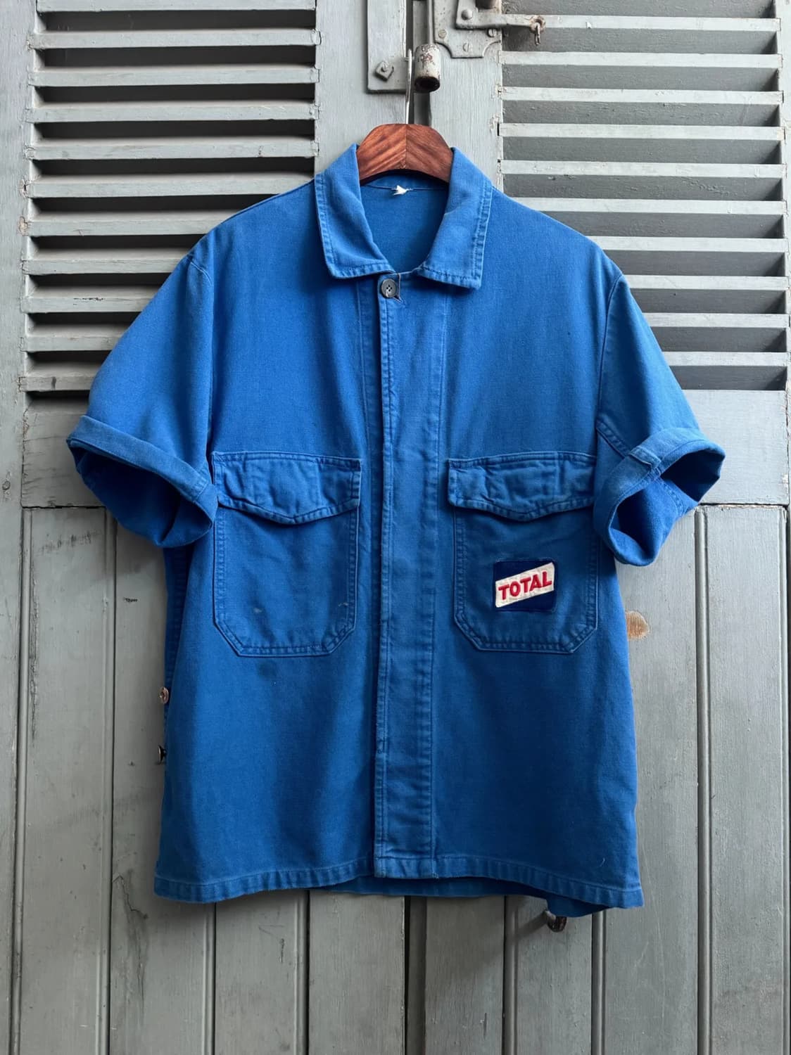 [L]90's 빈티지 2포켓 패치 하프 프렌치 워크자켓 상품이미지1