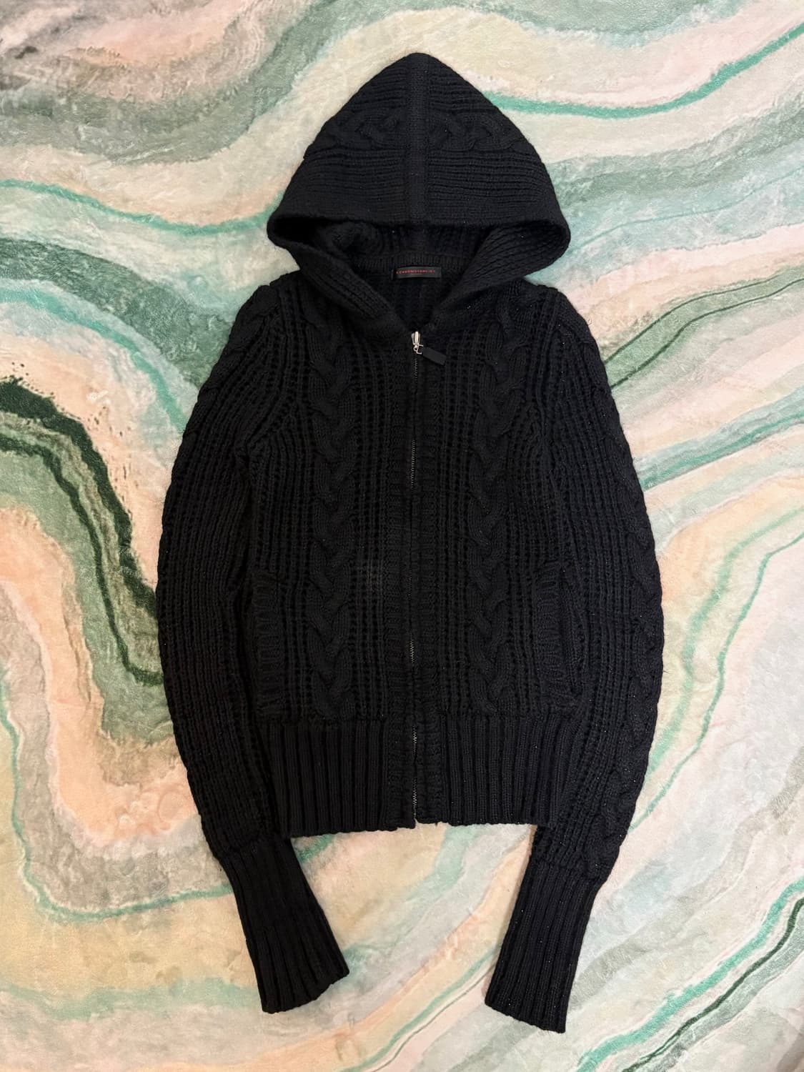 cromosome in 니트 후드집업 상품이미지1