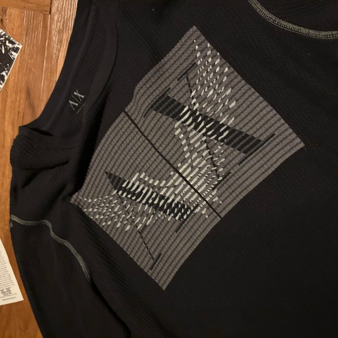 ARMANI EXCHANGE 코튼 와플 써머 롱슬리브 니트 상품이미지3