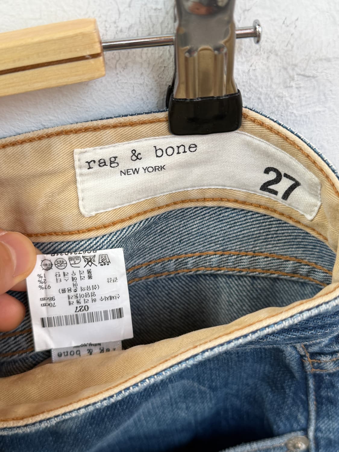 Rag&Bone 래그앤본 미디엄 인디고 워싱 데님팬츠 27 상품이미지7