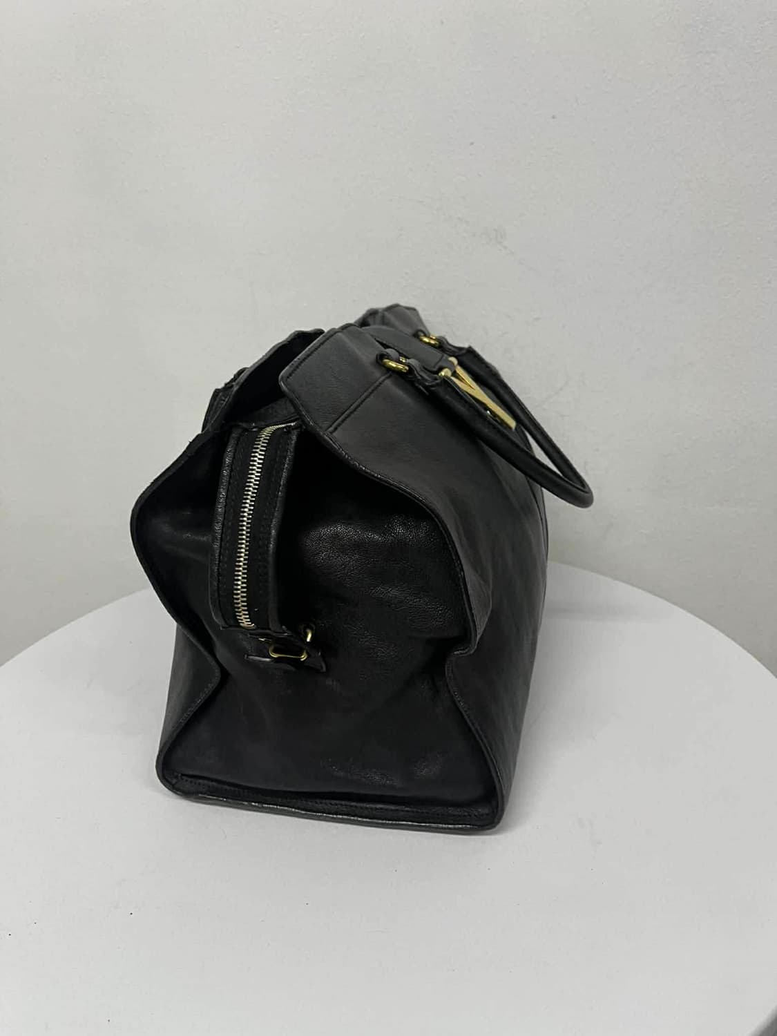 생로랑 카바시크 가죽 숄더 토트백 상품이미지3