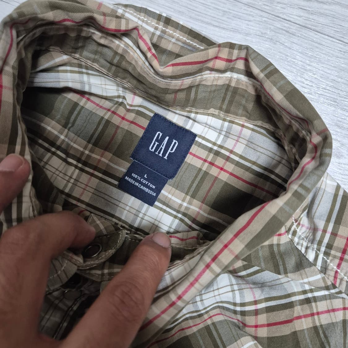 00'S OLD GAP 올드갭 체크 웨스턴 셔츠 상품이미지4