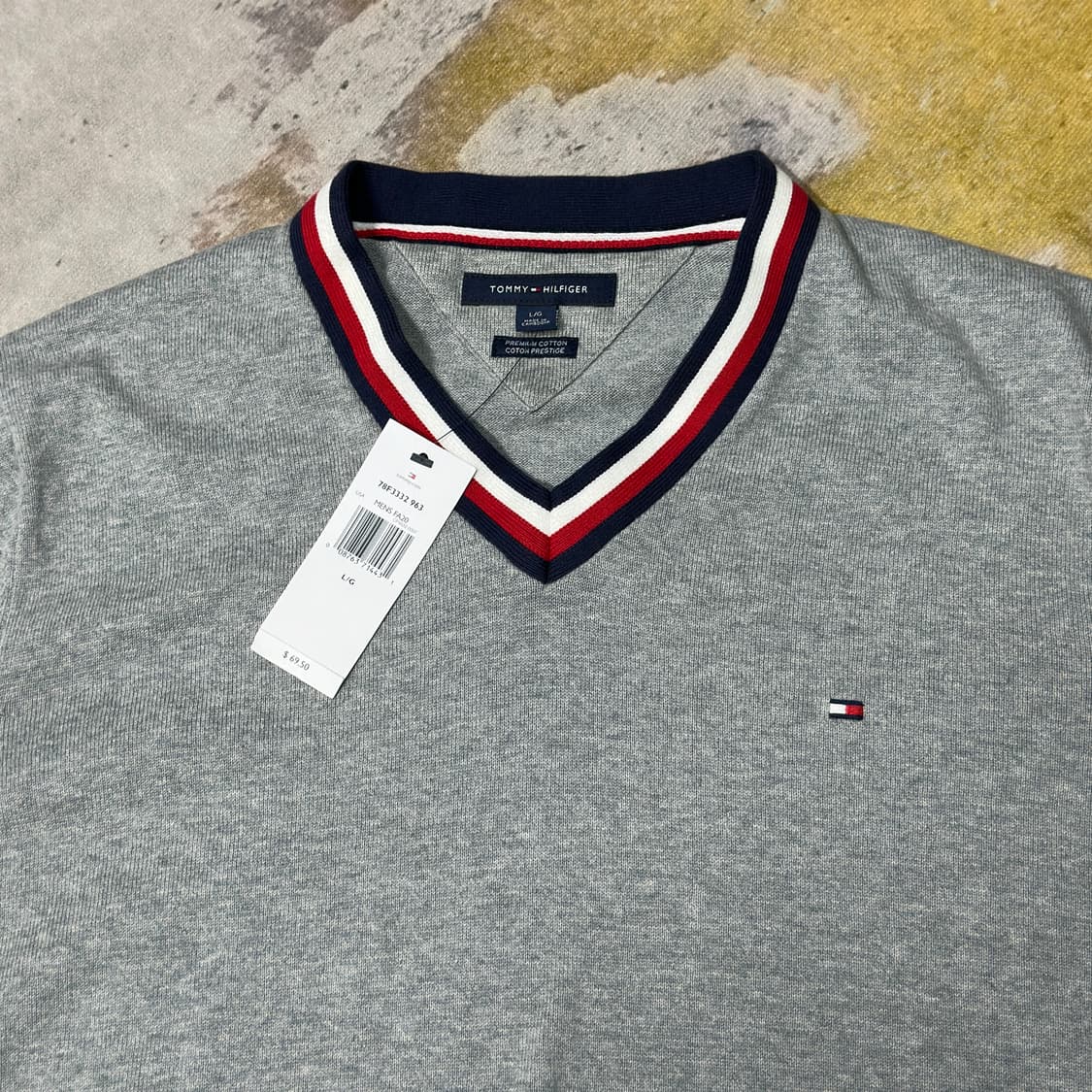 타미힐피거 회색 니트 L 상품이미지2