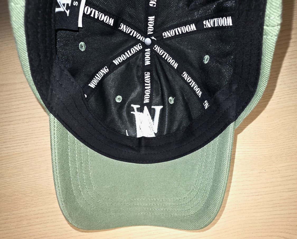 우알롱 시그니처 로고 볼캡 모자 [더스티 그린] 상품이미지3