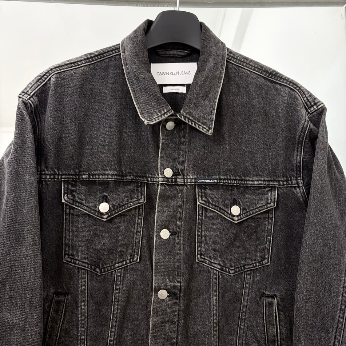 캘빈클라인 흑청 데님 자켓 상품이미지5