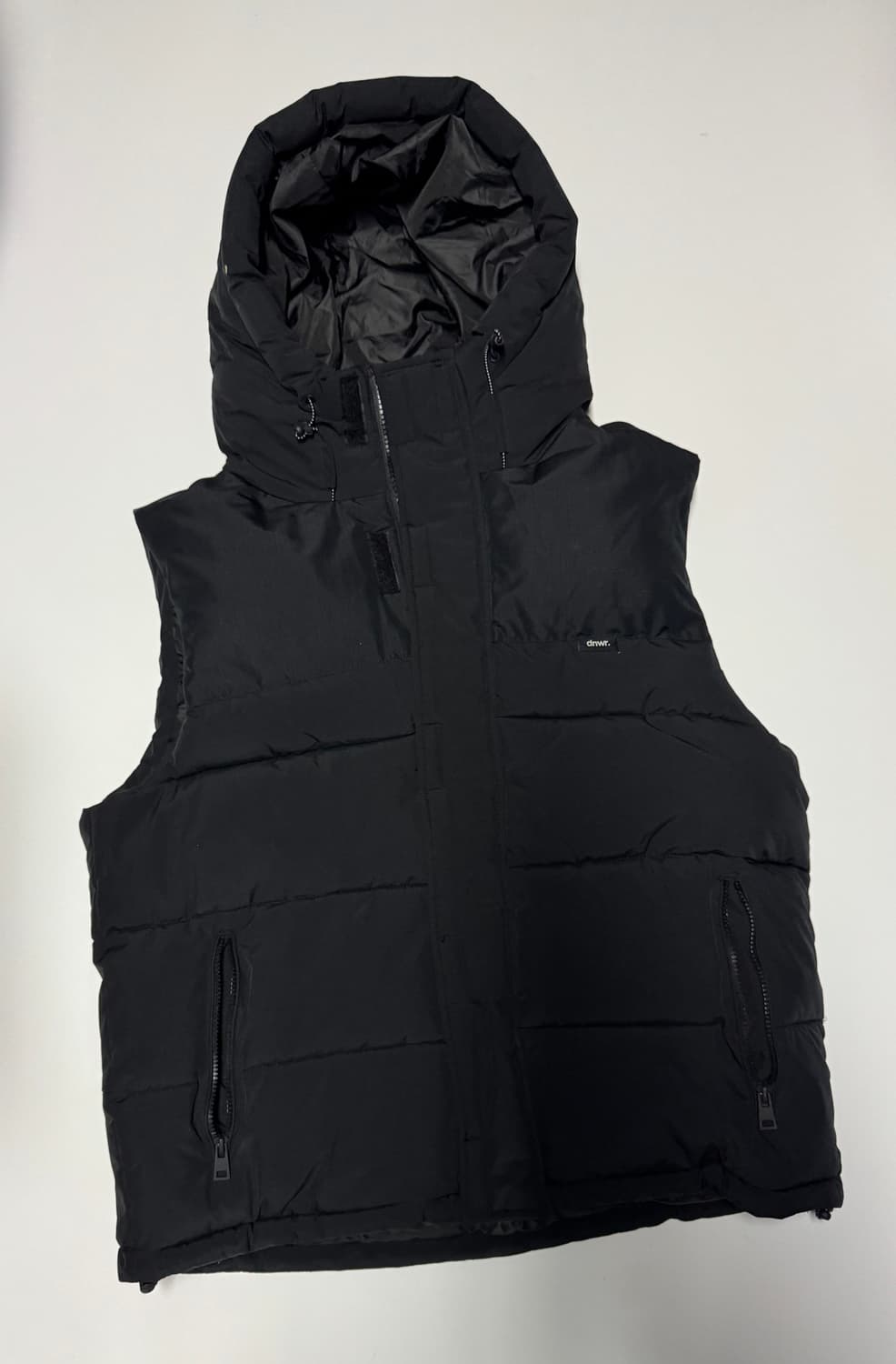 자라 ZARA 오버핏 후드 패딩 조끼 2XL~XL 블랙 상품이미지1