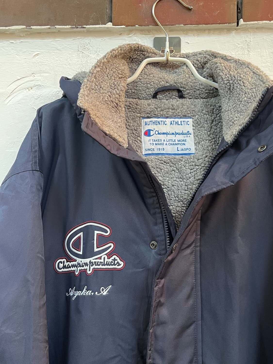 Champion 빈티지 빅로고 코치 코트 돕바 L 상품이미지2