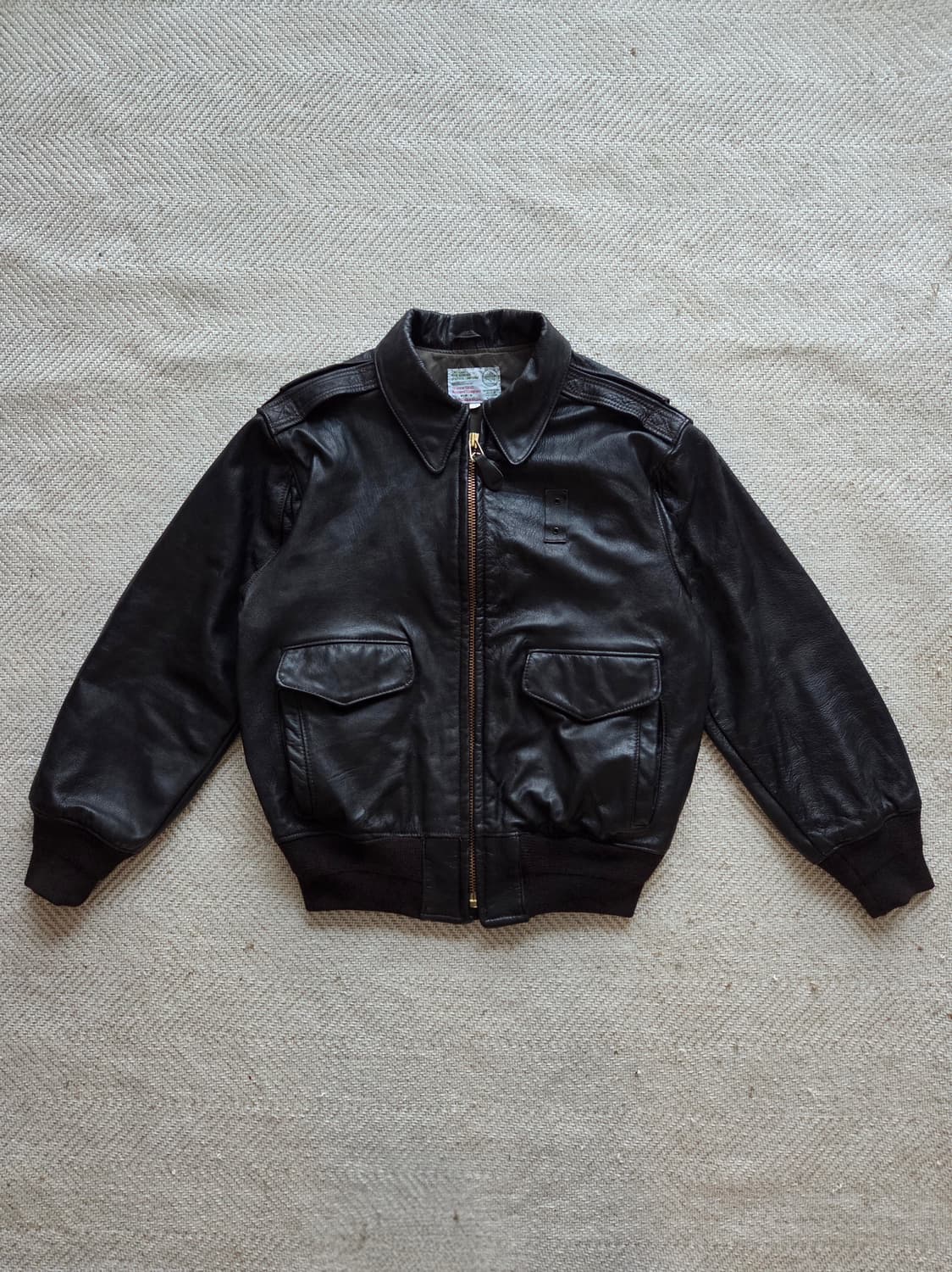 90s OG US 보더 패트롤 레더 듀티 자켓 상품이미지1