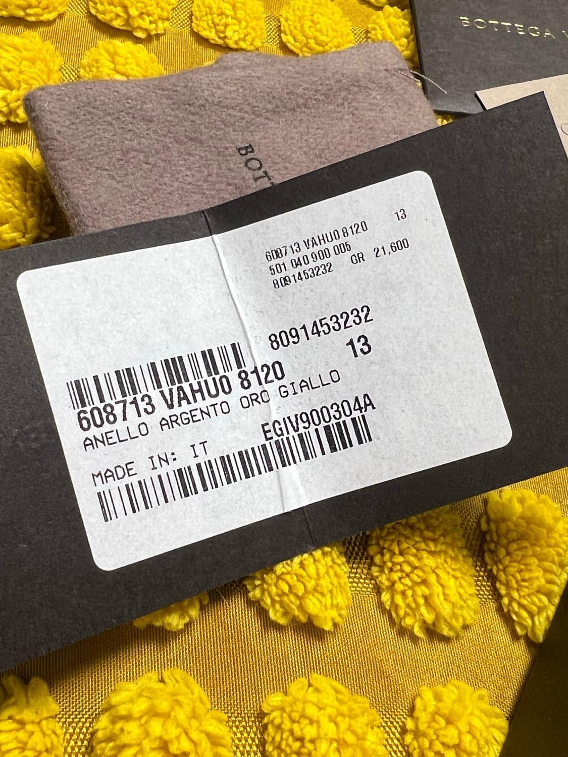 보테가베네타 / 골드 피니쉬 실버링 / 13 상품이미지9