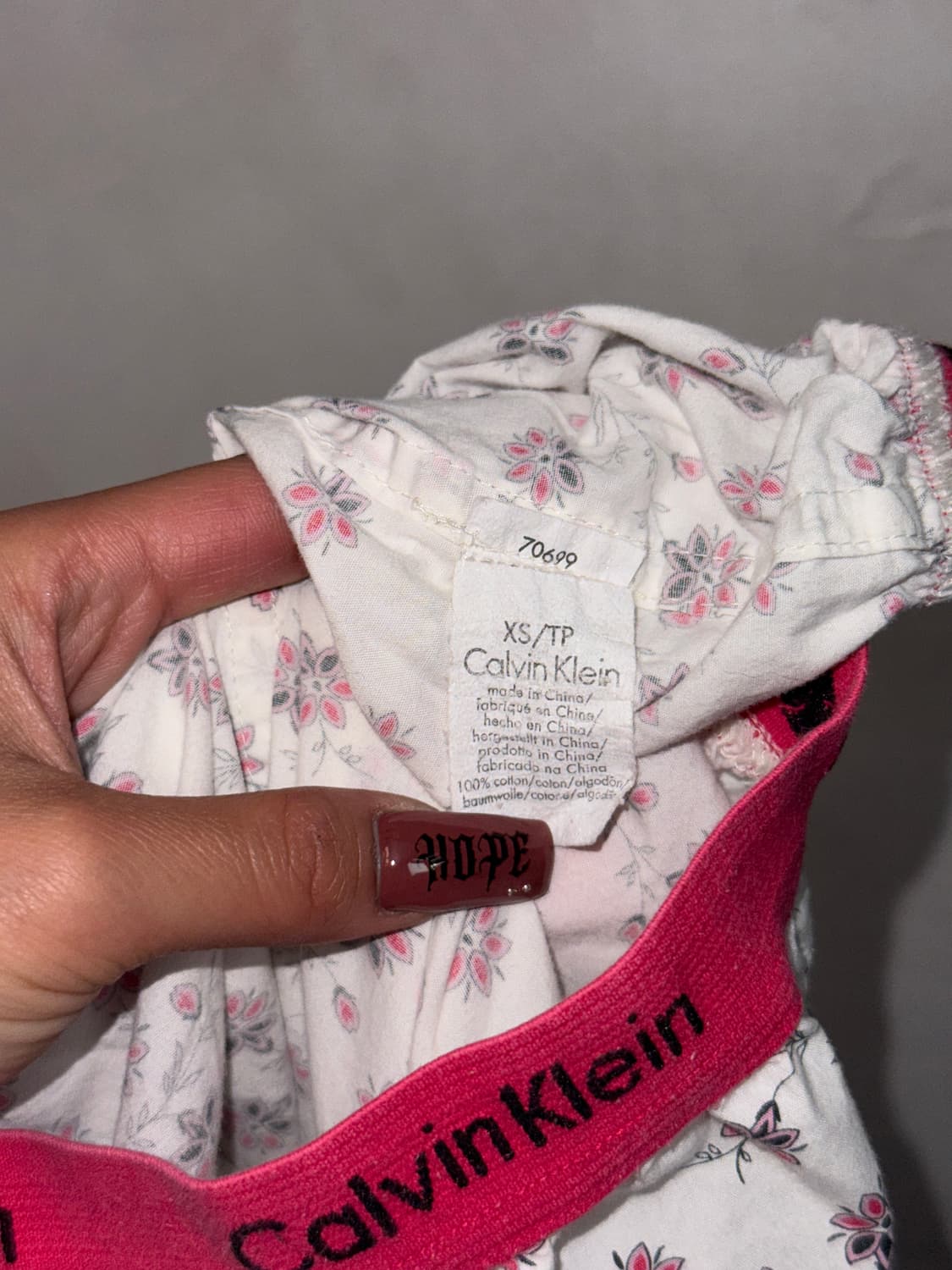 Calvin Klein white floral lounge pants 상품이미지5