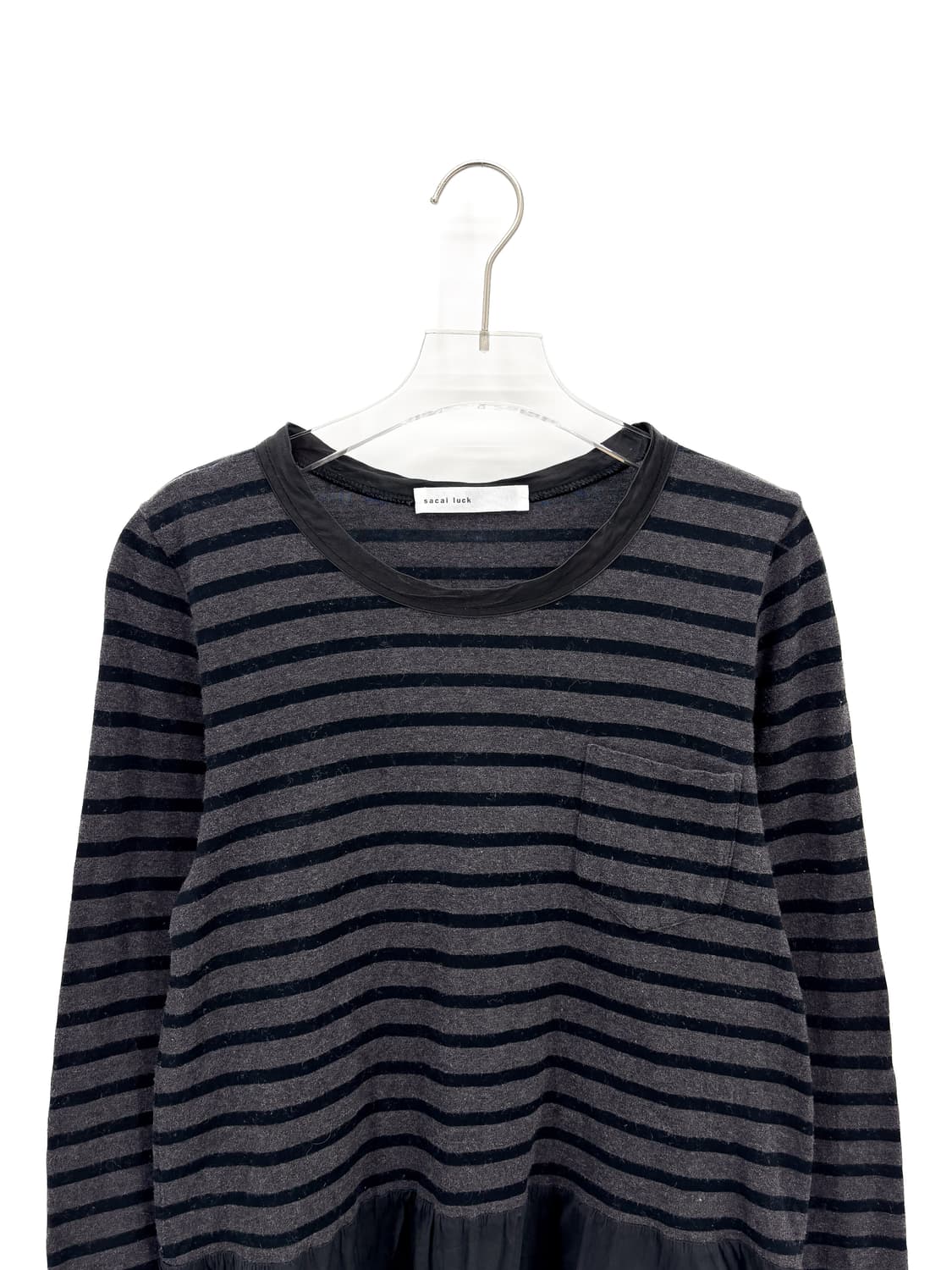 사카이 럭 스트라이프 프릴 긴팔 티셔츠 상품이미지2