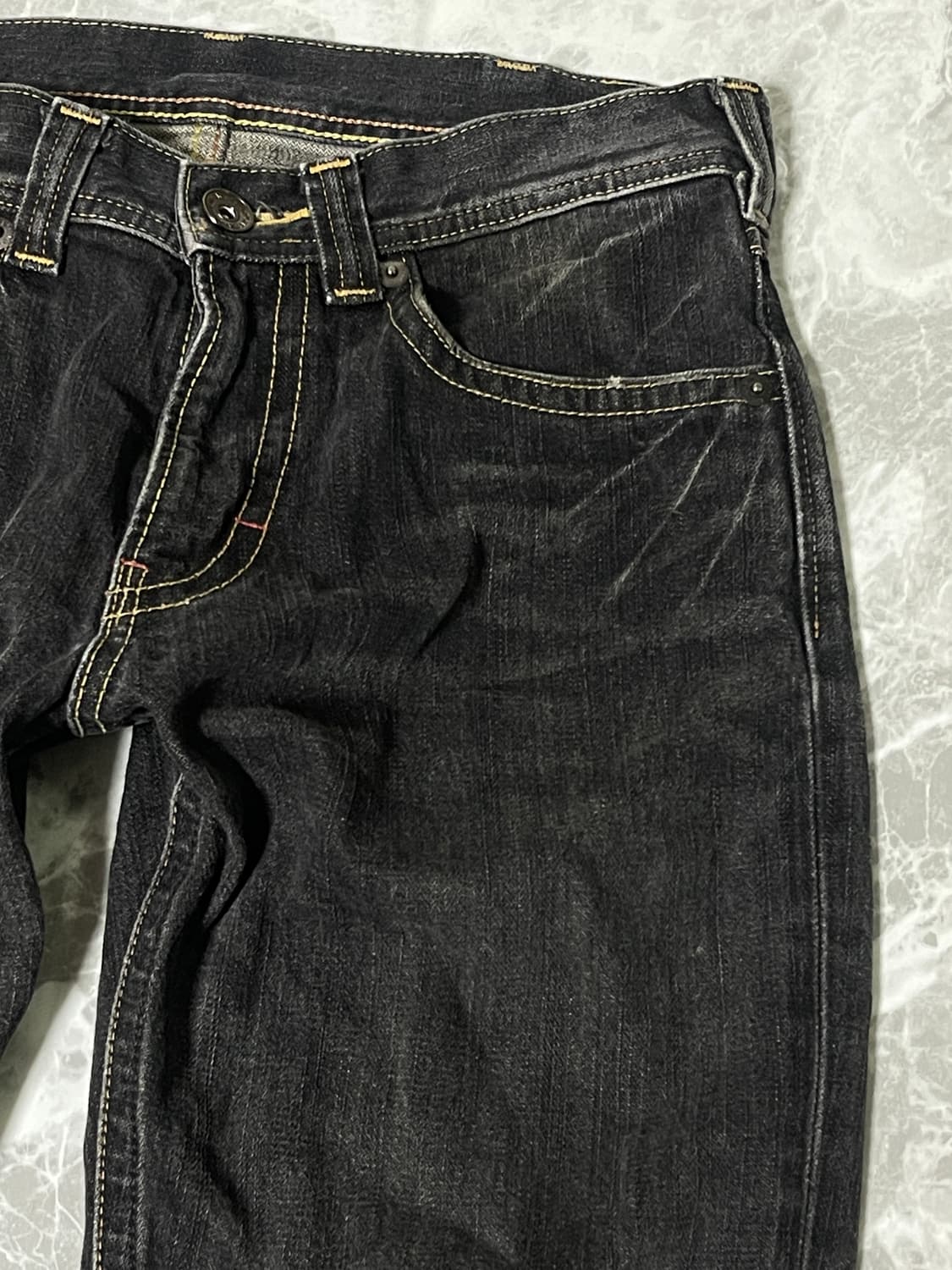 grey washing straight jean 상품이미지3