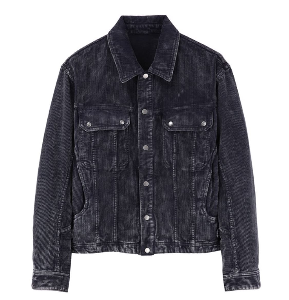 일꼬르소 워시드 코듀로이 트러커 자켓 차콜그레이 / L 상품이미지1