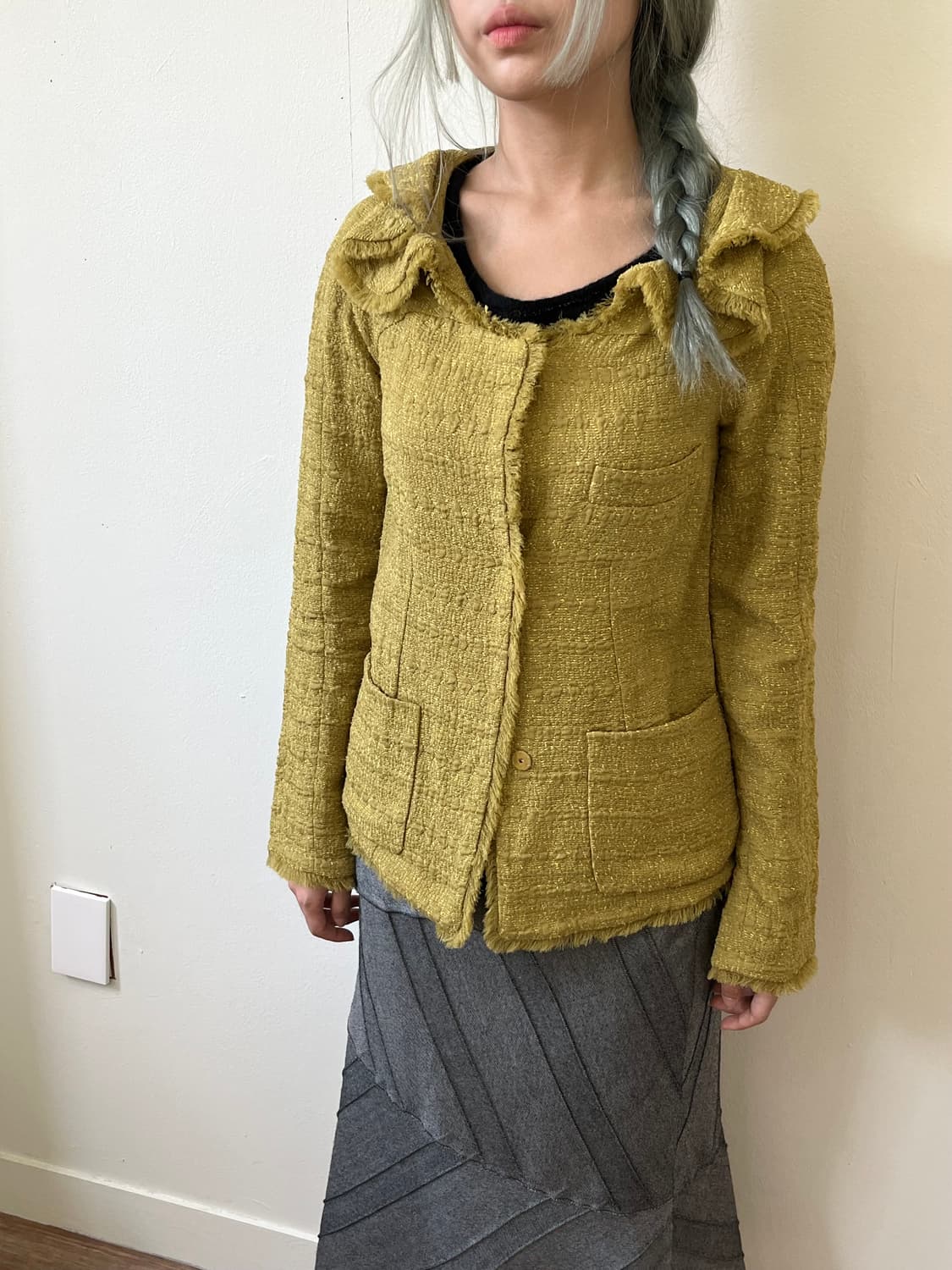 Marni 아웃카라 트위드 자켓 상품이미지7