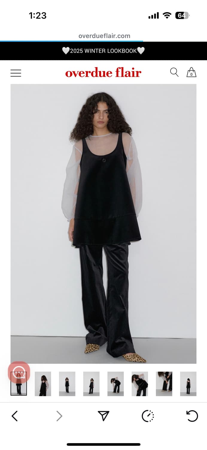 오버듀플레어 벨벳원피스 상품이미지4