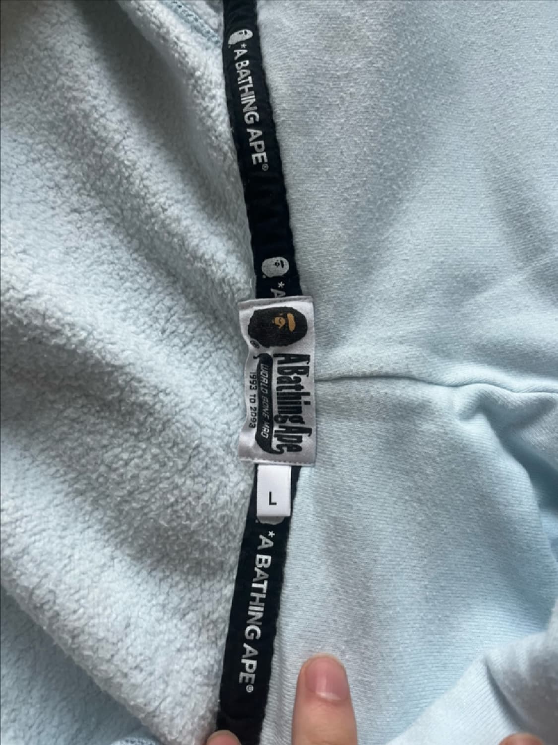 베이프 더블후드 카모 후드집업 L 상품이미지3