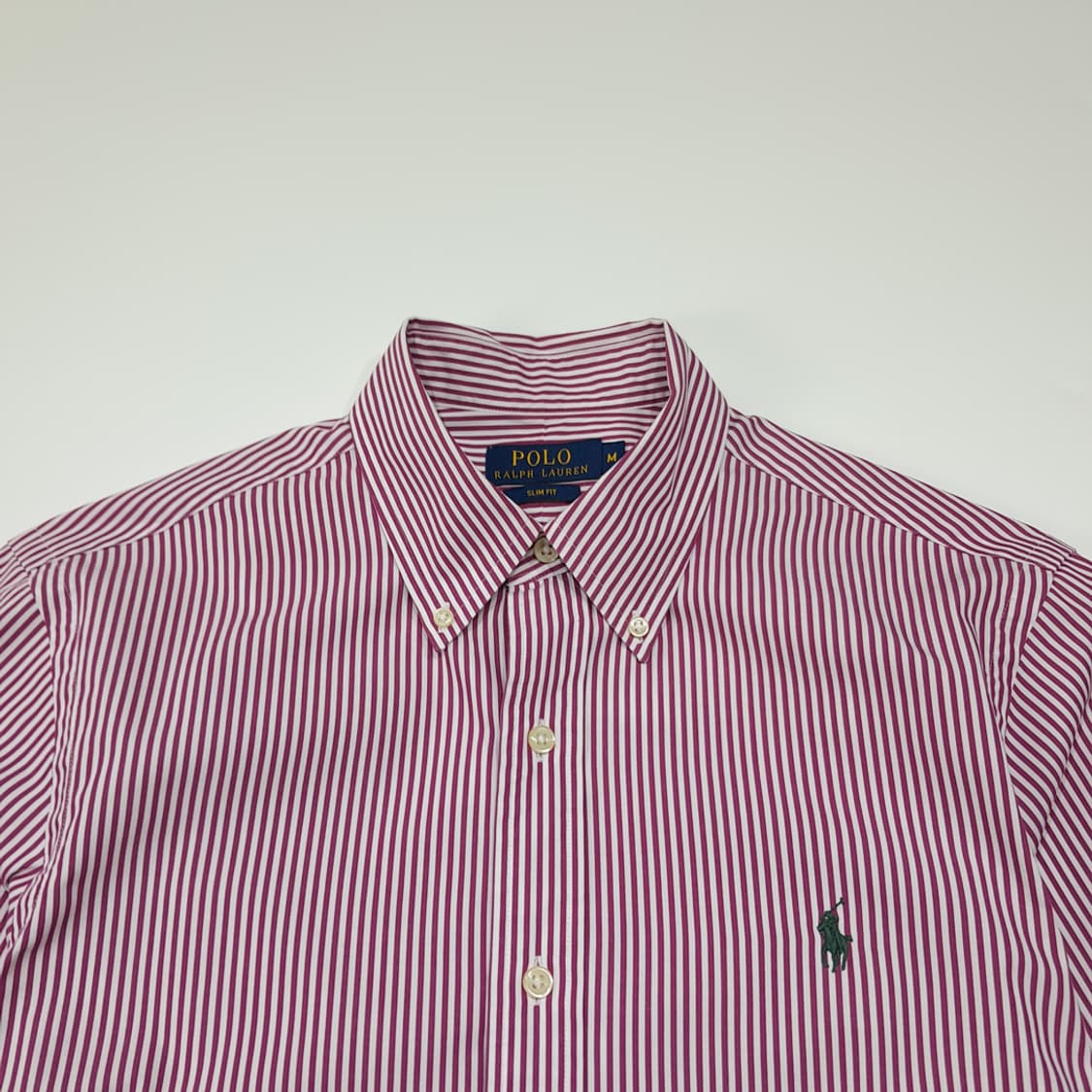 CL803 M 폴로 퍼플  스트라이프 셔츠 남방 상품이미지2