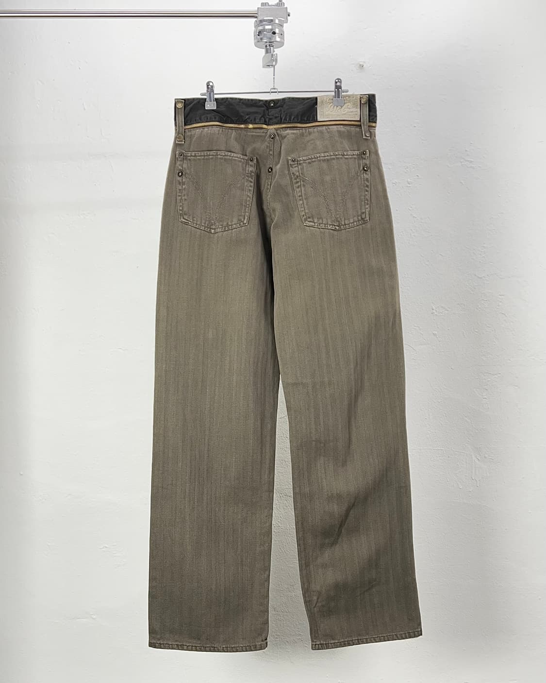 돌체 앤 가바나 02fw 웨이스트 밀리터리 카고 마이저 코튼 팬츠 상품이미지7