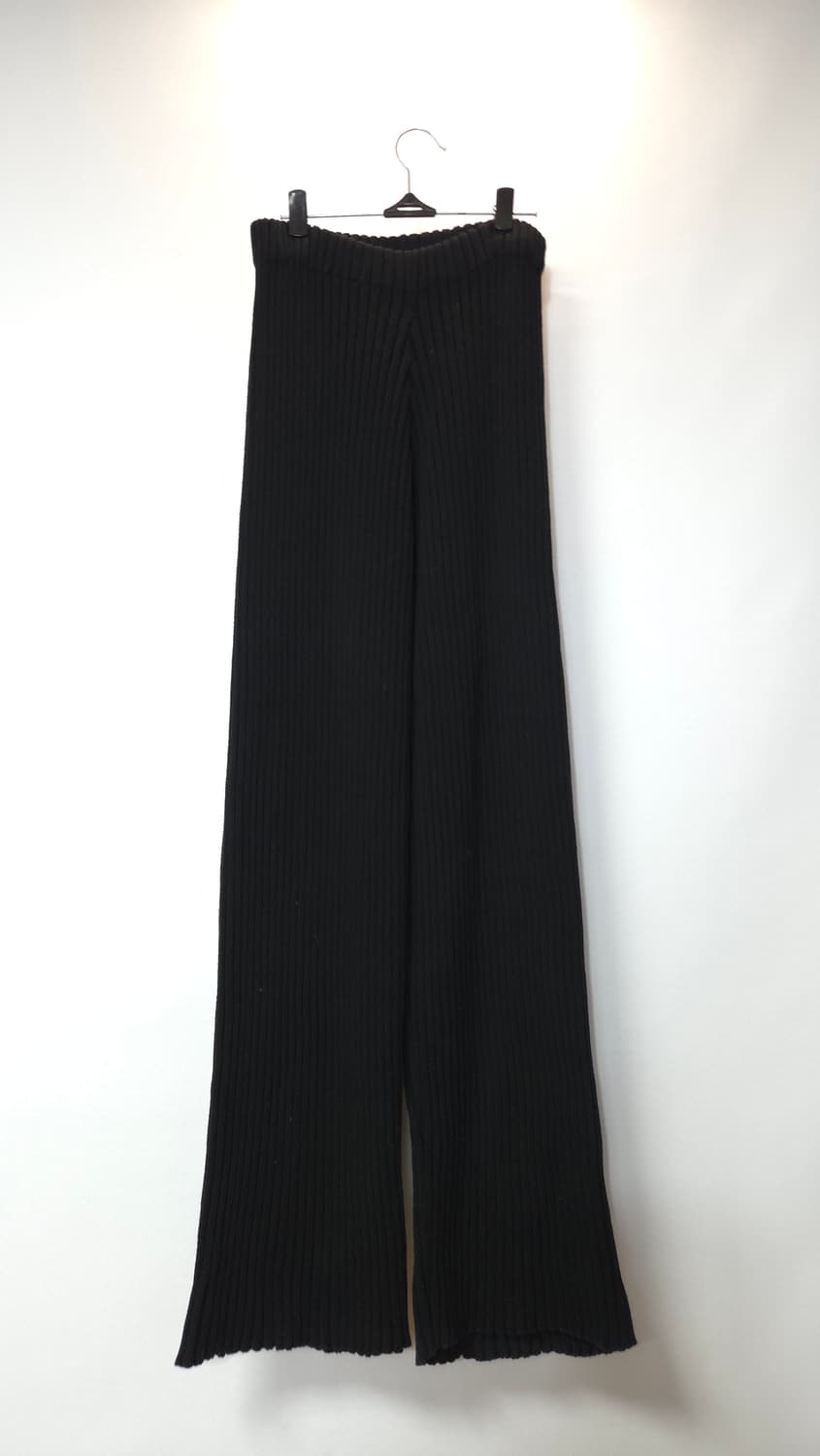 한섬 레어뷰 2021 니트 블랙 밴딩 팬츠 S 사이즈 상품이미지1