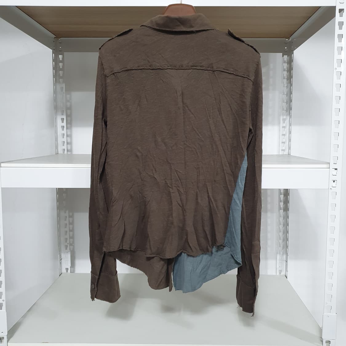 빈티지 그런지페어리 뮤트 컬러 y2k 밀란로랭 u라인 셔츠 탑 상품이미지8