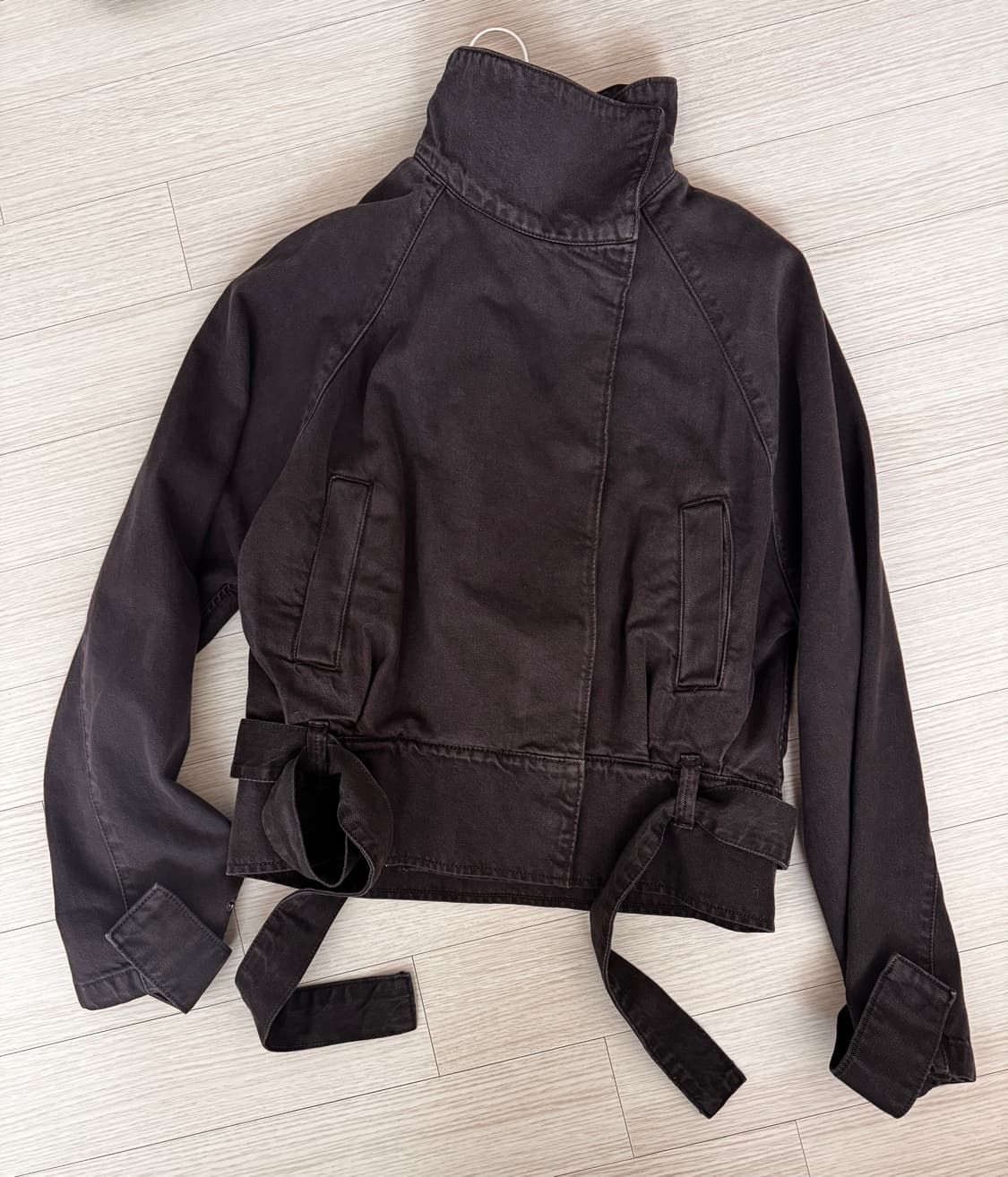 자라 벨트 코튼 자켓 상품이미지2