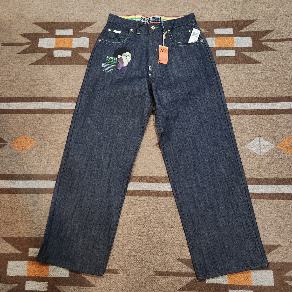 LRG 00s 와이드 데님 팬츠 34 진청 USA 상품이미지2