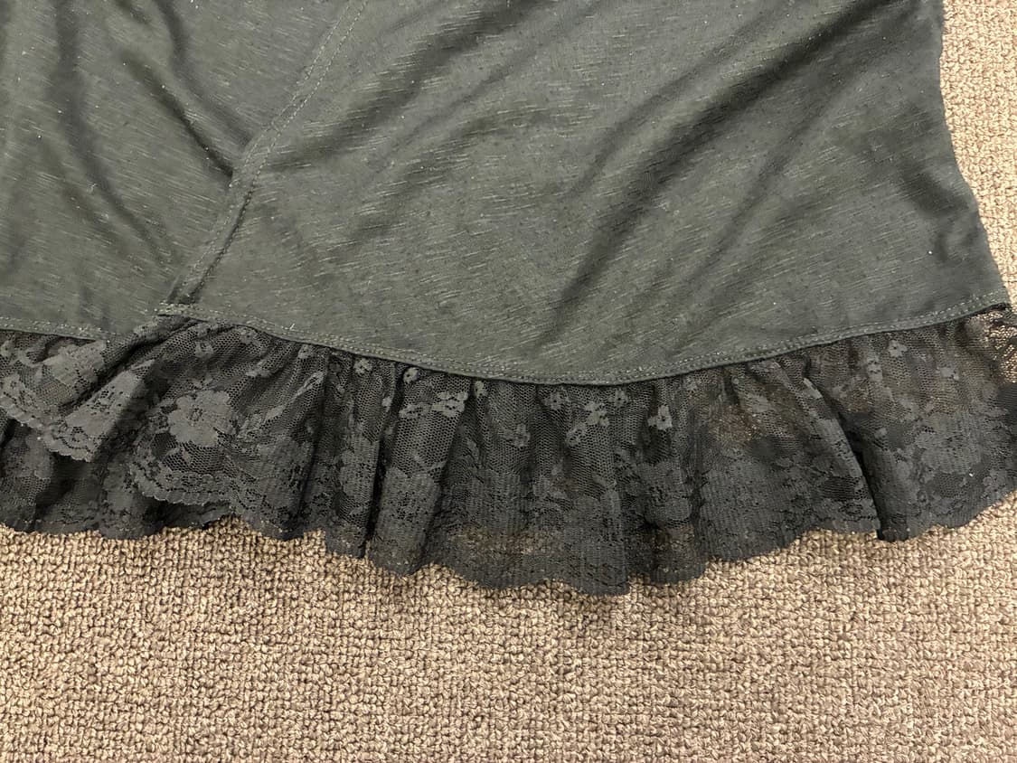 M)Japanese vintage 여성 레이스 디테일 베스트 상품이미지3